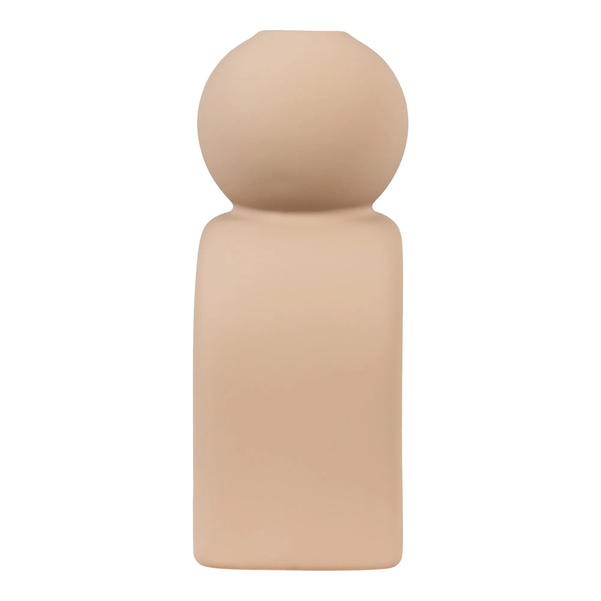 Ceramic Beige Candle Holder