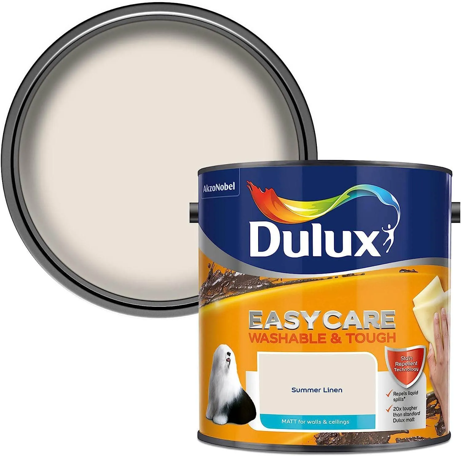 Dulux Easycare Matt Emulsion 2.5L - Summer Linen