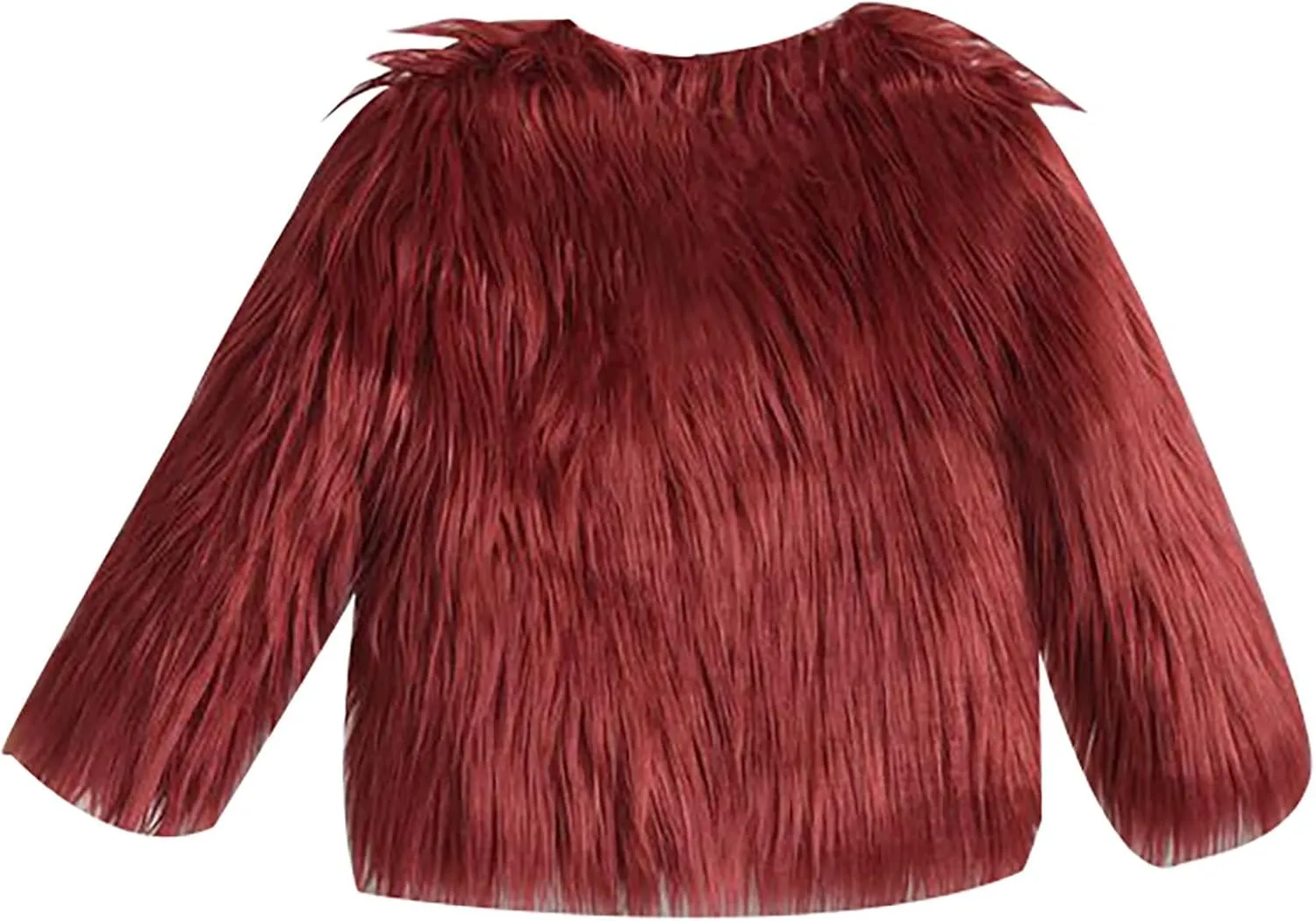 Girls Faux Fur Jacket Kids Furry Coat Elegant Shaggy Jacket Toddler Princess Dress Coat Fur Cardigan Baby Winter Coat