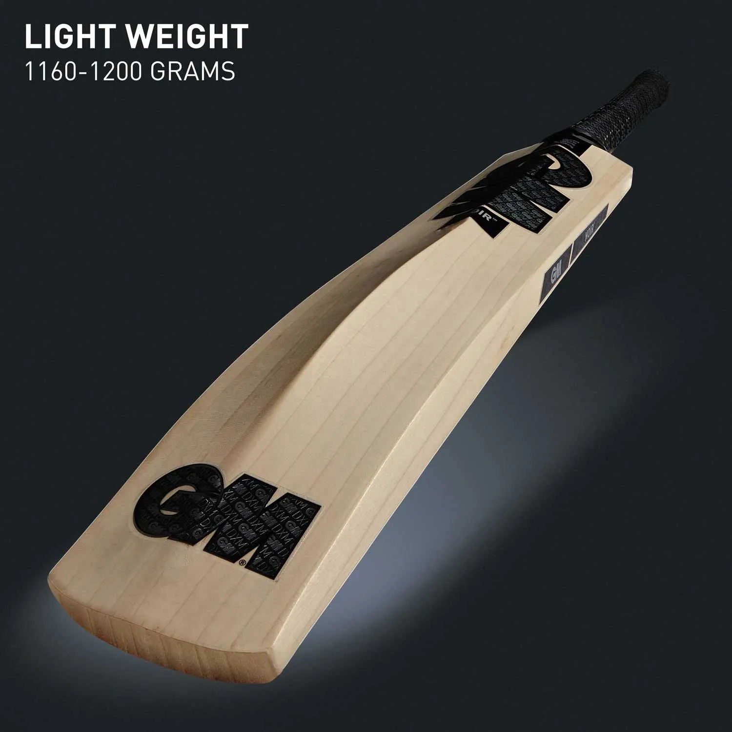 Gm Noir 555 English Willow Cricket Bat - Sh