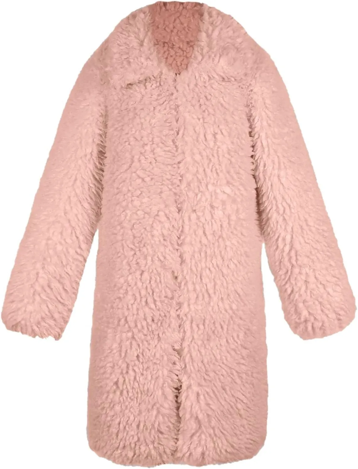 LCMTWX Fleece Cropped Jacket Faux Fur Winter Solid Turn Down Collar Coat Jacket Outerwear Warm Outerwear Fall Winter Fur