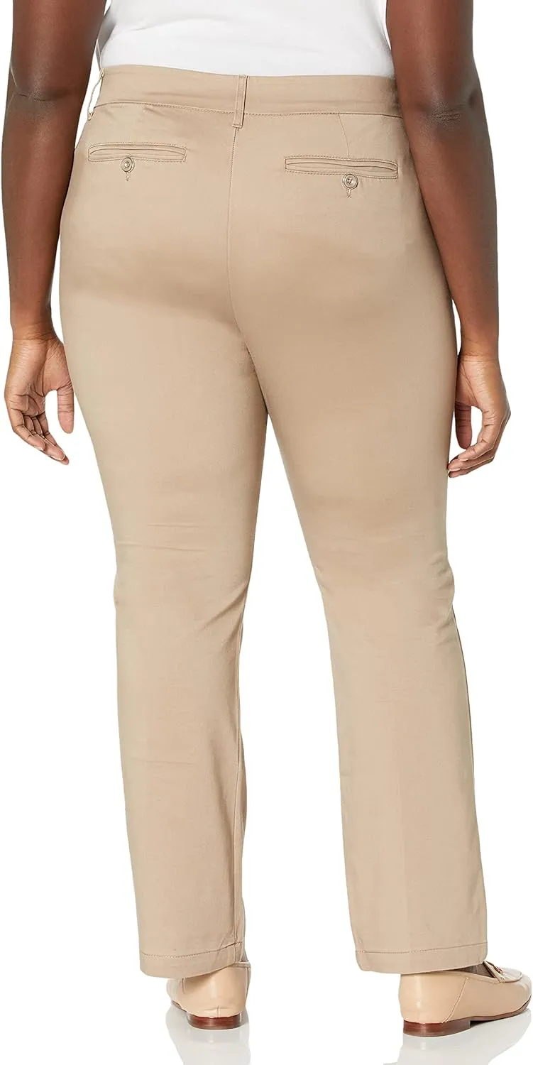 Lee Women's Plus-Size Flex Motion Regular Fit Straight Leg Pant