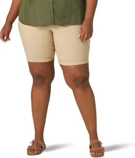 Lee Women's Plus Size Legendary 9" Chino Bermuda Short