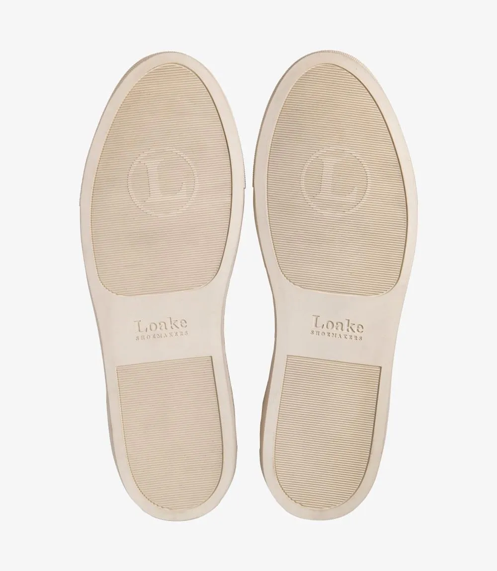 LOAKE DASH STONE SUEDE SNEAKER RUBBER CUP SOLE F-MEDIUM