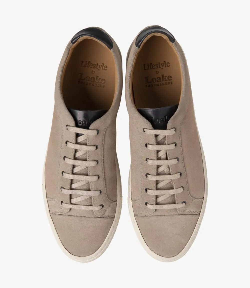 LOAKE DASH STONE SUEDE SNEAKER RUBBER CUP SOLE F-MEDIUM