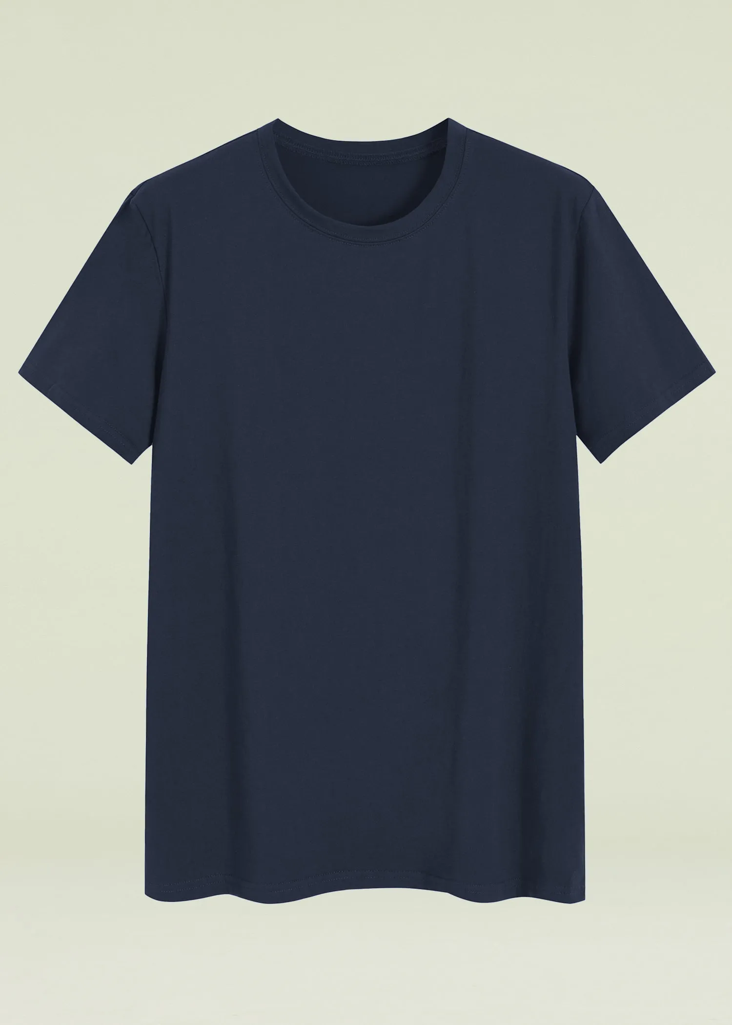 Men's Basic Cotton Knit Sleep T-Shirt Comfortable Pajama Shirt