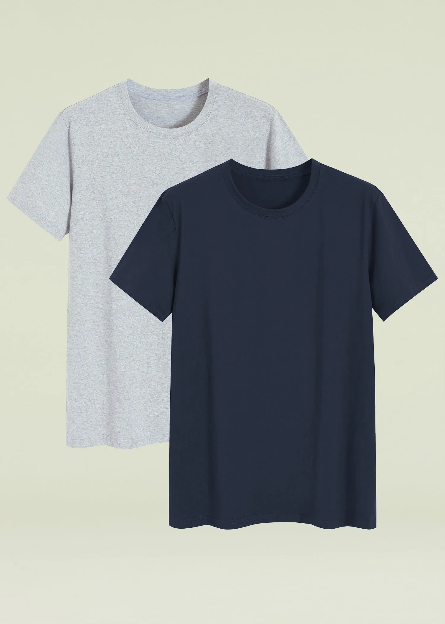 Men's Basic Cotton Knit Sleep T-Shirt Comfortable Pajama Shirt