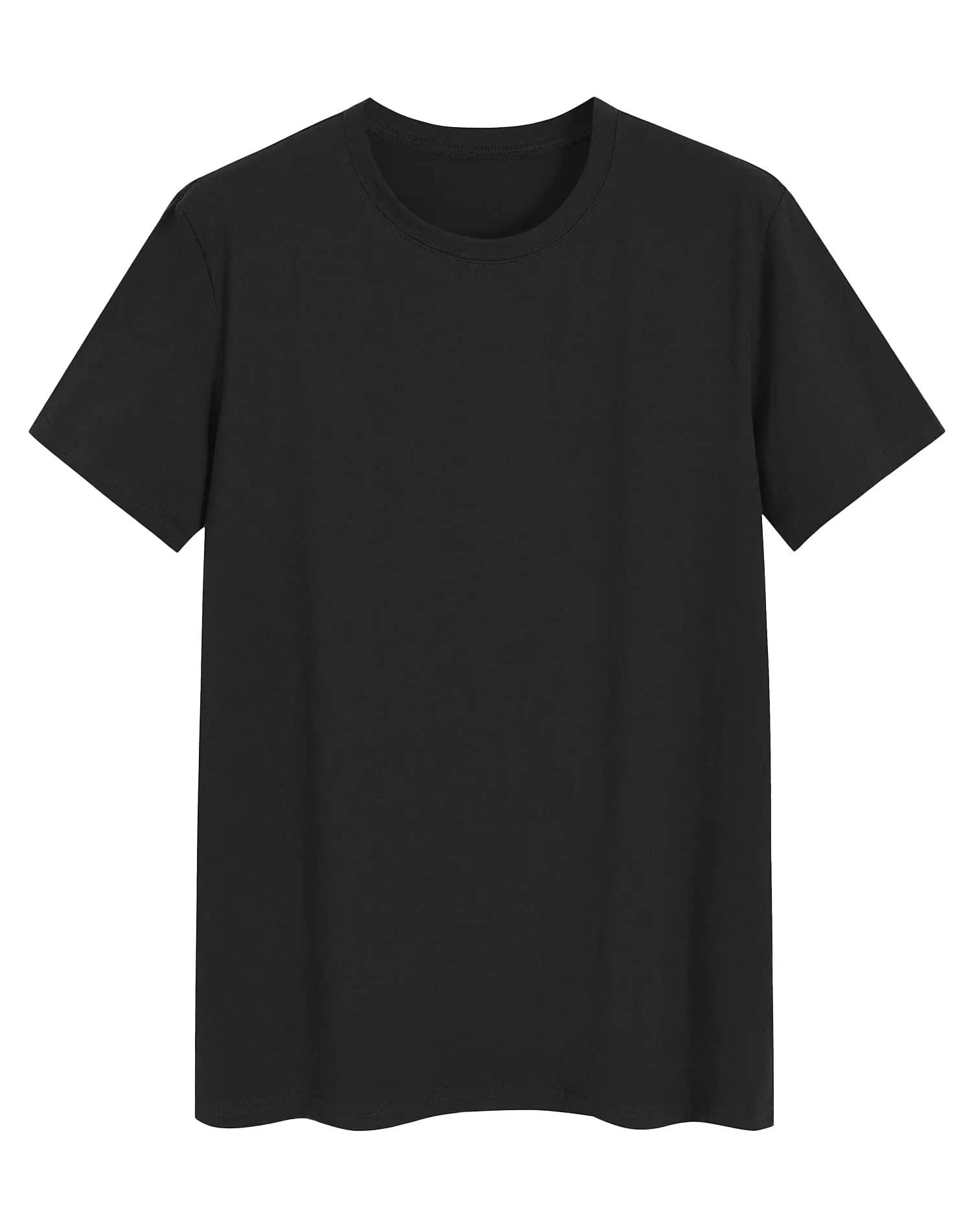 Men's Basic Cotton Knit Sleep T-Shirt Comfortable Pajama Shirt