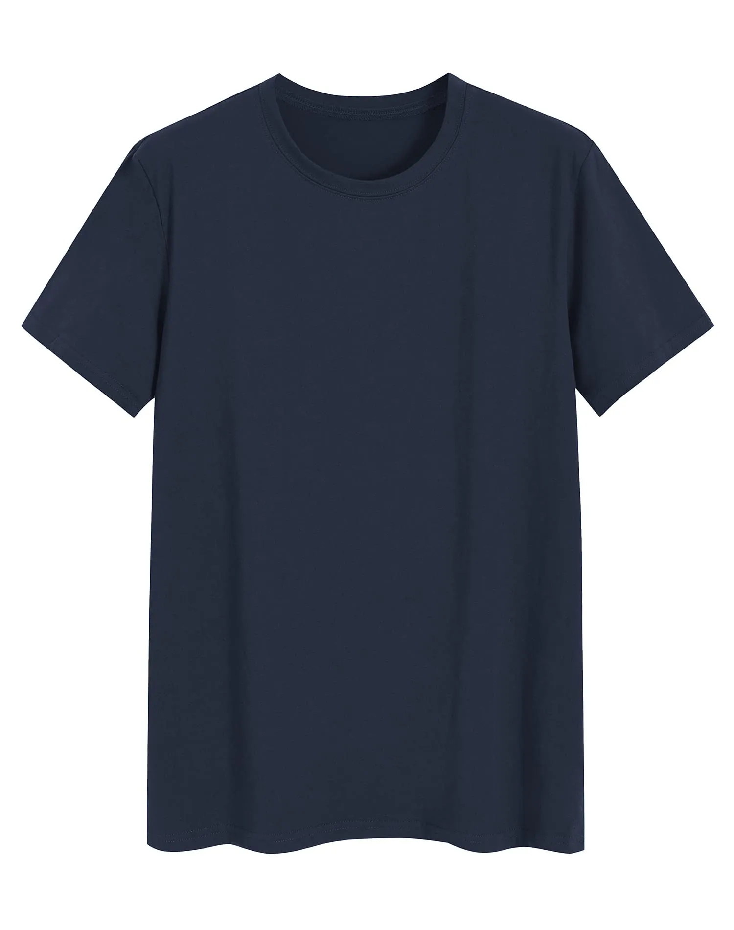 Men's Basic Cotton Knit Sleep T-Shirt Comfortable Pajama Shirt
