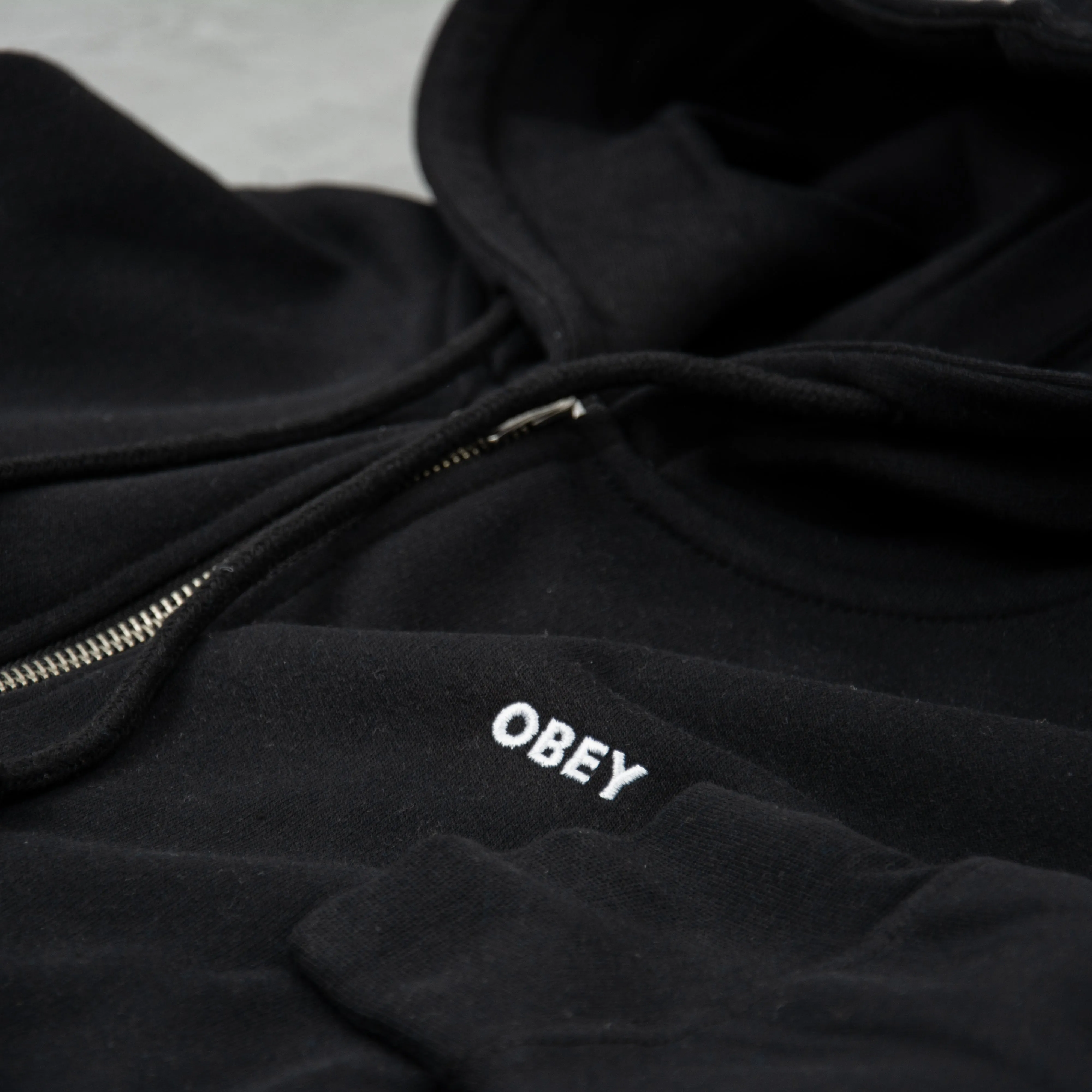 Obey Established Works Bold ZipHood  - Black