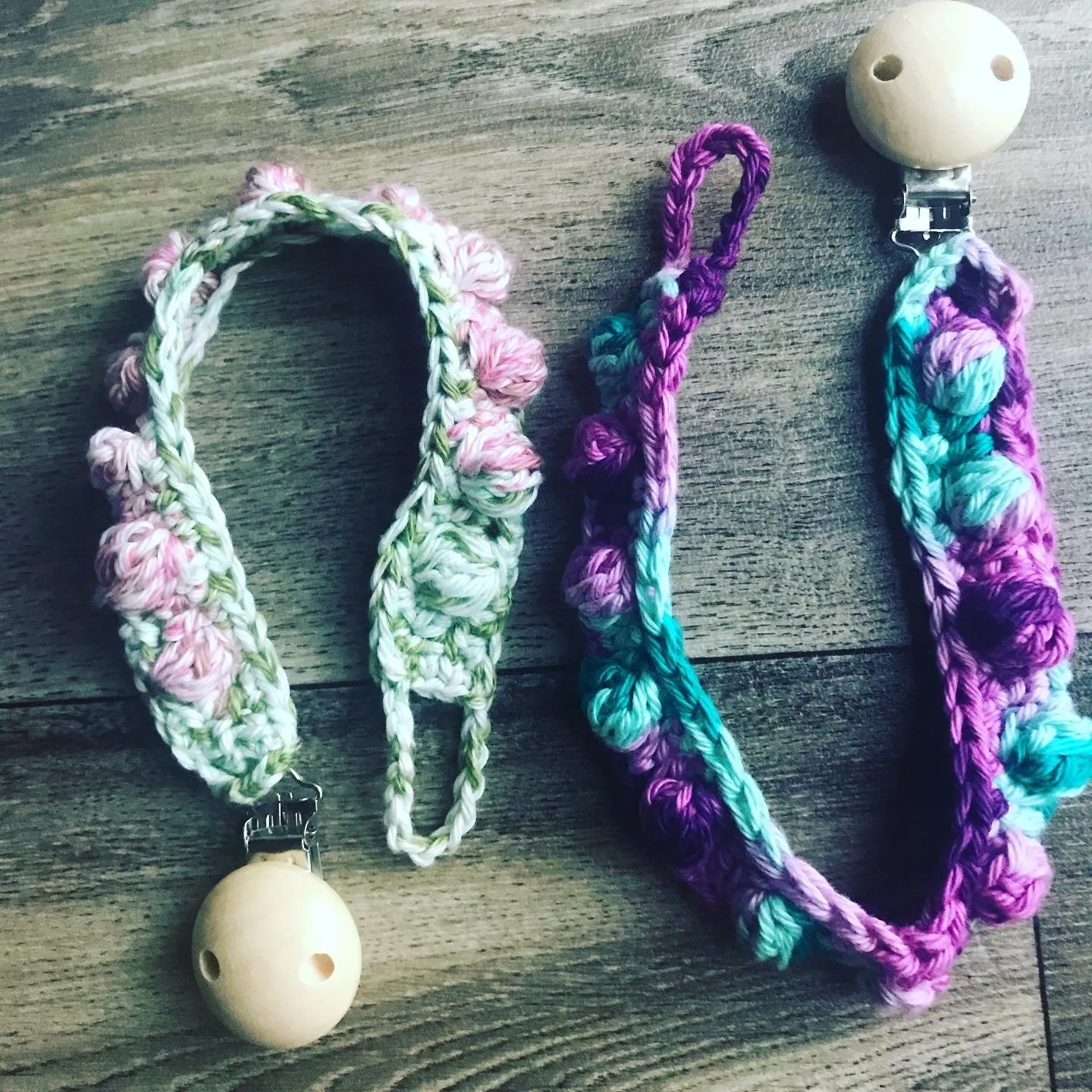 Pacifier clip, 100% cotton
