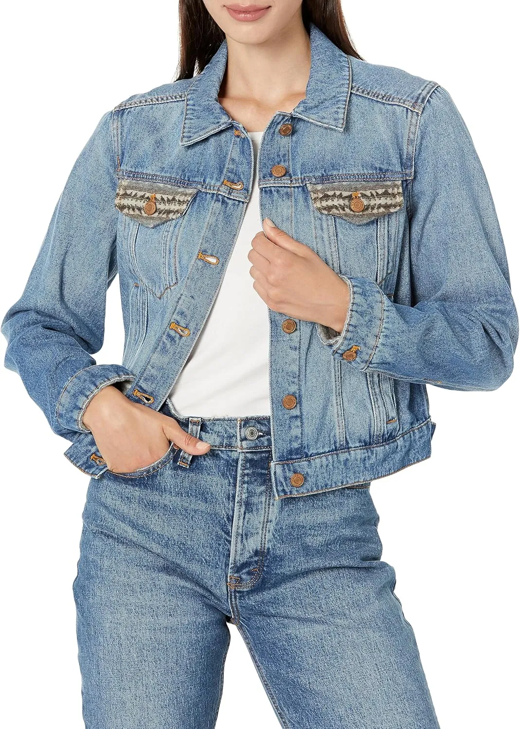 PENDLETON Women's Denim/Wool Jean Jacket