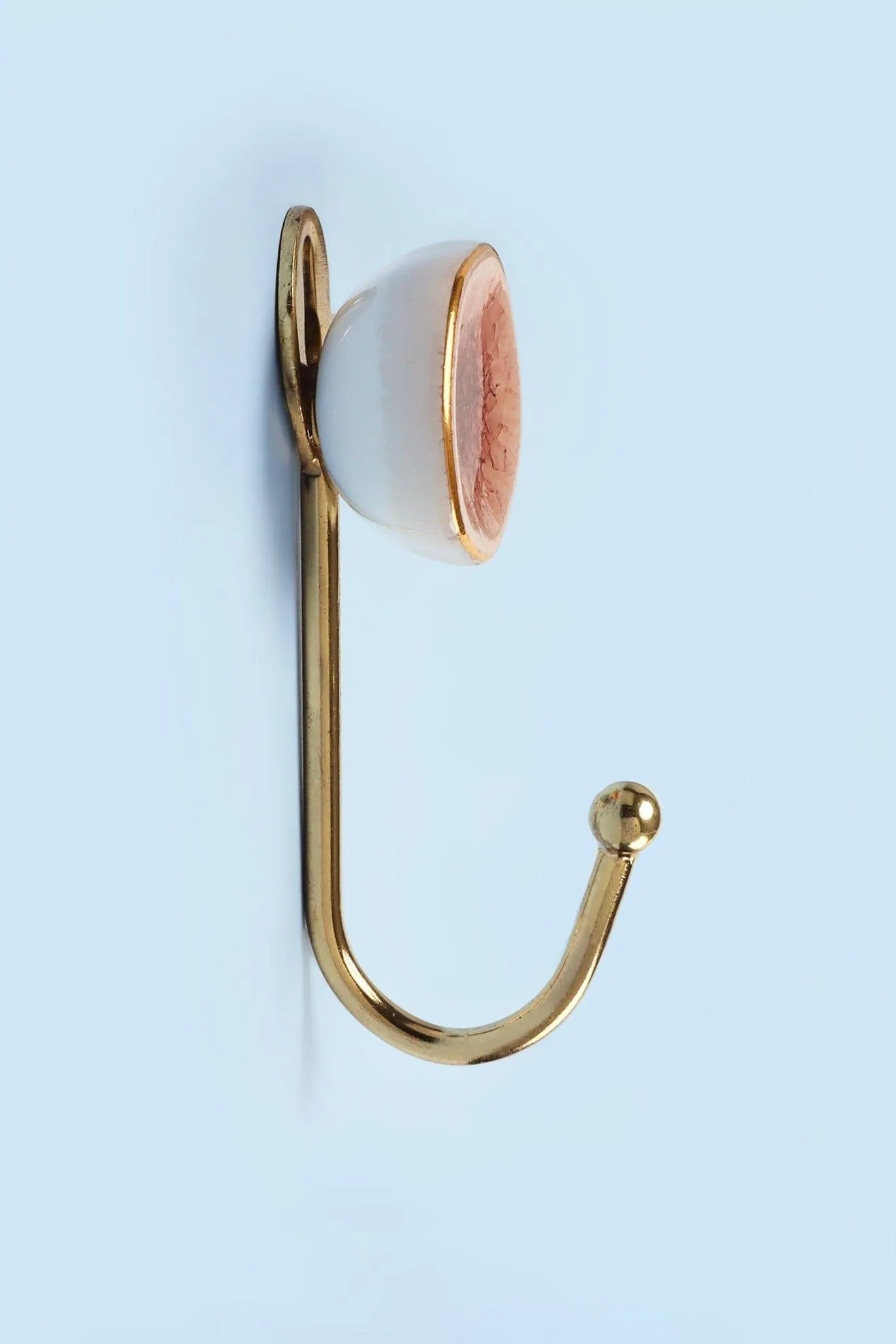 Rhodes Family Crackle Glaze Ceramic Wall Hook