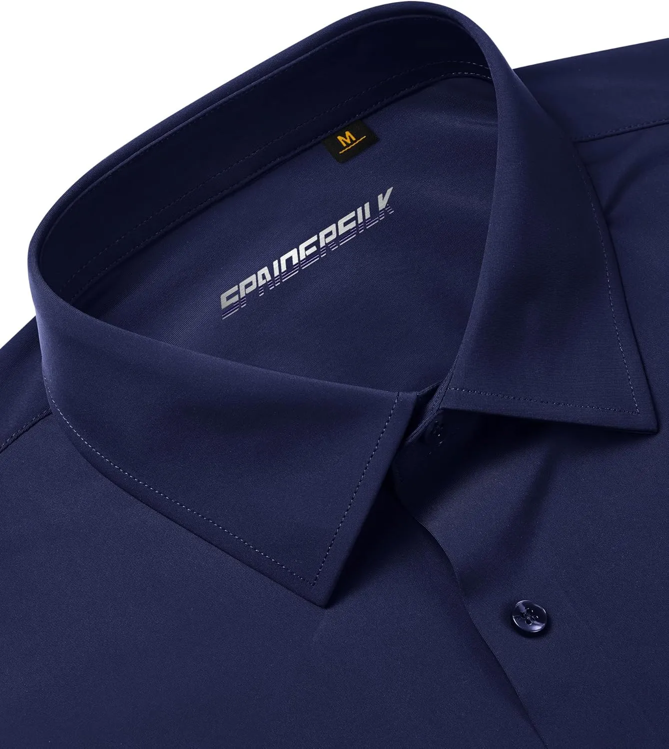 Stretch Mens Dress Shirts Long Sleeve Slim Fit Dress Shirts for Men Muscle Fit Wrinkle Free Button Down Shirt