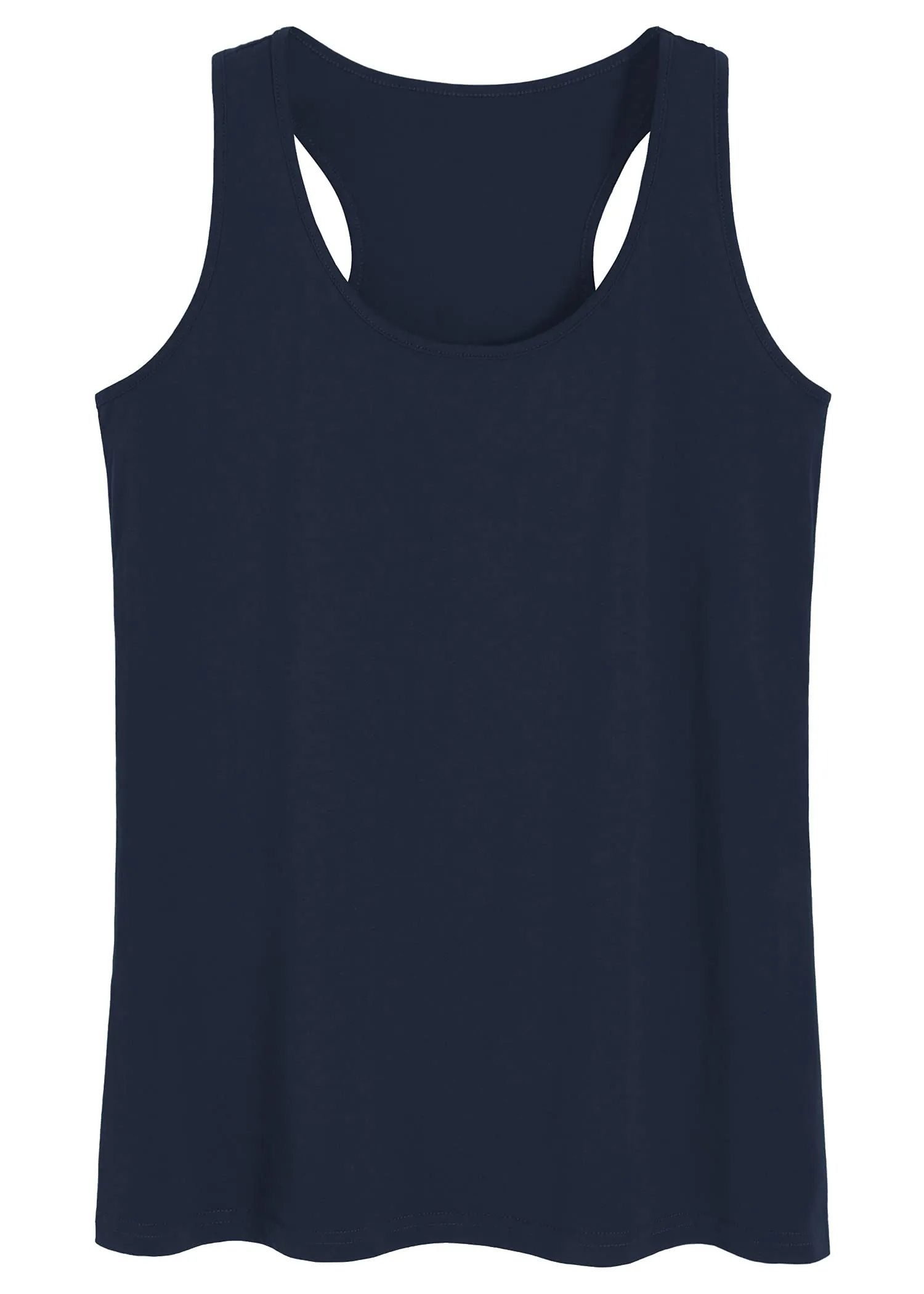 Women's Cotton Racerback Sleep Tank Top Sleeveless Lounge Top