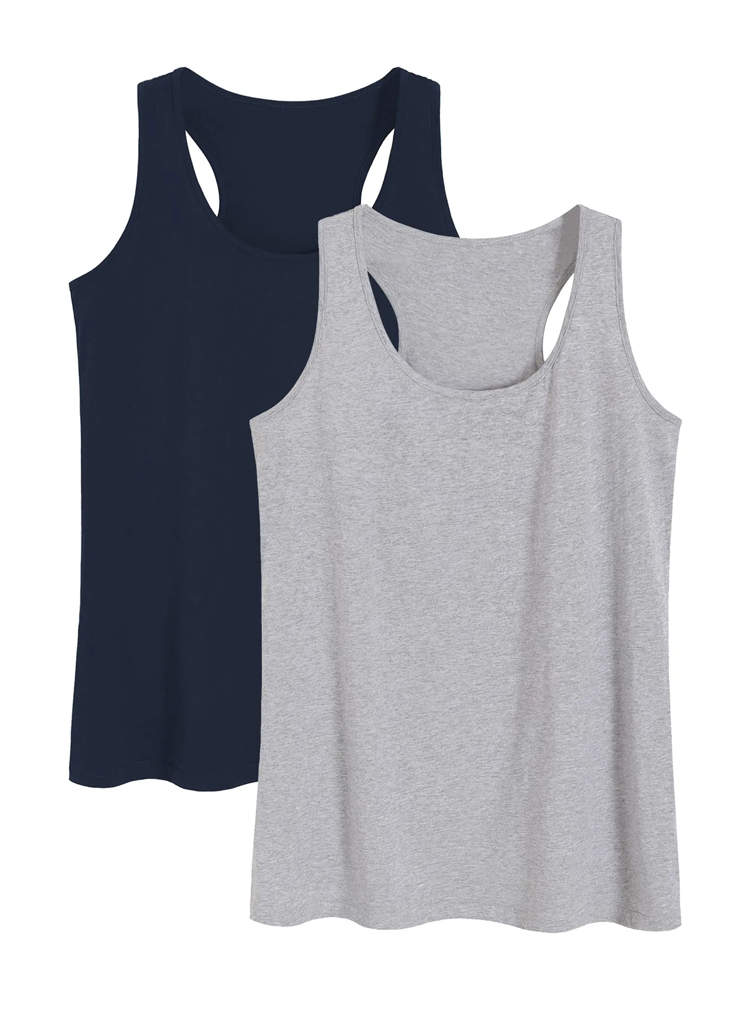Women's Cotton Racerback Sleep Tank Top Sleeveless Lounge Top
