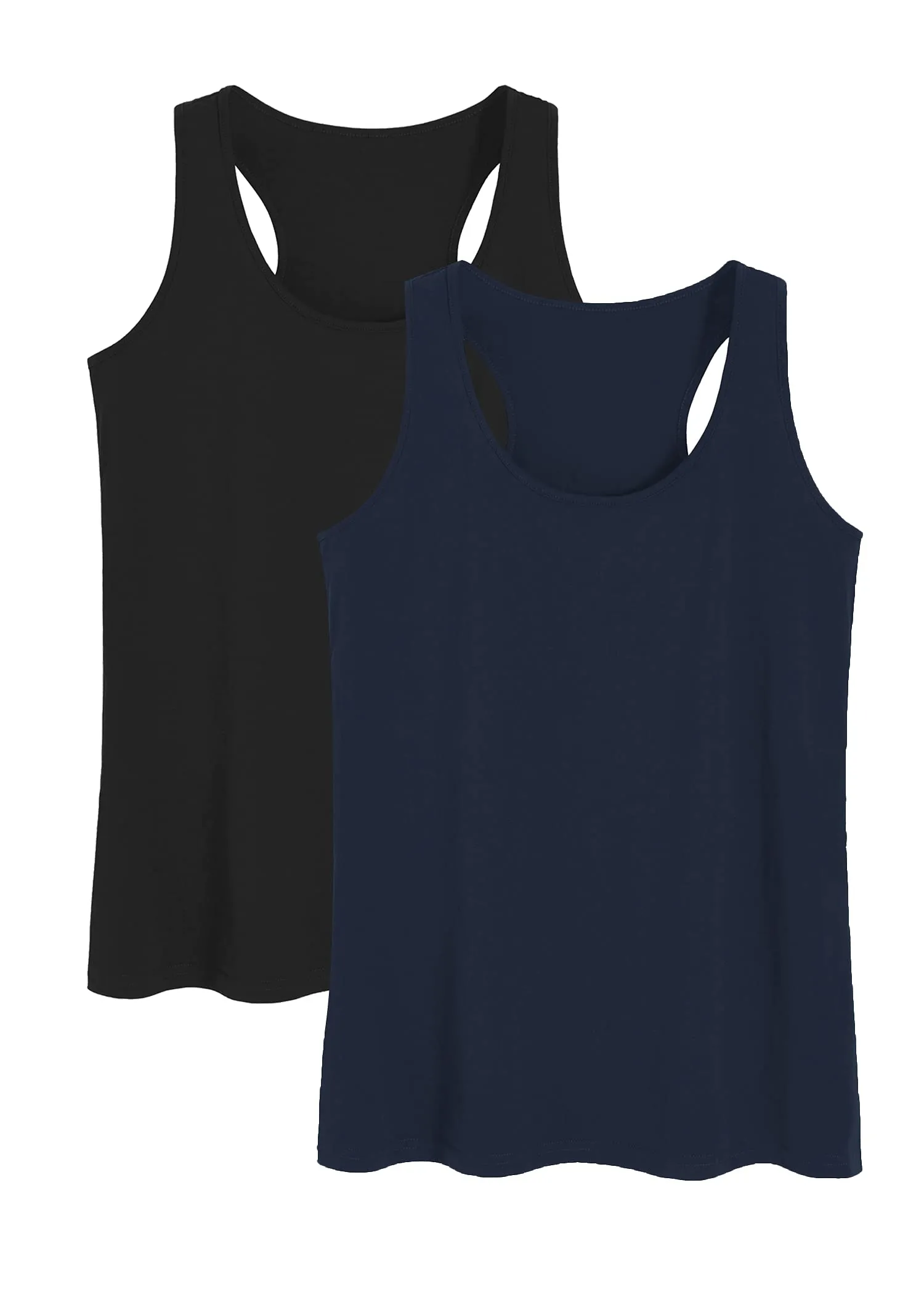 Women's Cotton Racerback Sleep Tank Top Sleeveless Lounge Top