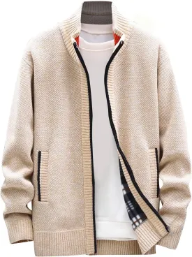 Ymosrh Mens Coats and Jackets Stylish Autumn Winter Men's Fashion Loose Cardigan Warm Lapel Hooded Jacket Sweater